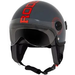 Motorradhelm Jet Rodeo Drive RD112 Grau Orange Fluo