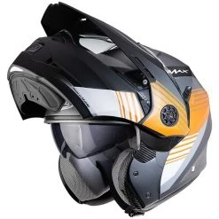 Motorradhelm Mdulare Homologation P / J Caberg TOURMAX TITAN Grau Matt Orange Weiß