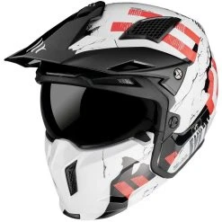 MT Helmets Motorradhelm Mt Helm STREETFIGHTER Sv SKULL2020 A0 White Pearl