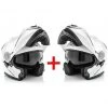SAVINGS KIT - Paar Modulare Doppelvisierhelme Von Acerbis Serel White