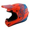 Troy Lee Designs Troy Lee Design Cross Enduro Motorradhelm GP SILHOUETTE Cyan Orange