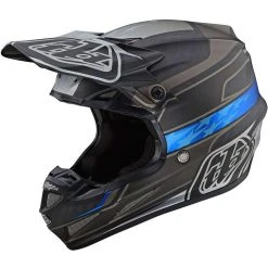 Troy Lee Designs Troy Lee Design SE4 Carbon SPEED Cross Enduro Carbon Motorradhelm Schwarz Grau