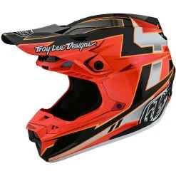 Troy Lee Designs SE5 Cross Enduro Motorradhelm Aus Rot-schwarzer GRAPH-Faser