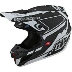 Troy Lee Designs SE5 Cross Enduro Motorradhelm In MXSE Carbon Black White