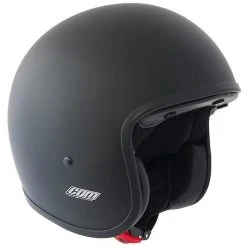 Vintage Custom Jet Motorradhelm In Cgm 170 EVOKE Faser Matt Schwarz