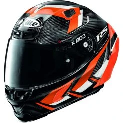 Vollcarbon Motorradhelm X-Lite X-803 RS Ultra Carbon MOTORMASTER 054 Orange