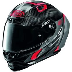 Vollcarbon Motorradhelm X-Lite X-803 RS Ultra Carbon SKYWARP 048 Rot
