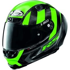 Vollcarbon Motorradhelm X-Lite X-803 RS Ultra Carbon WHEELIE 059 Grün