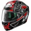 Vollcarbon-Motorradhelm X-Lite X-803 Ultra Carbon REPLICA 073 D. Petrucci Rot