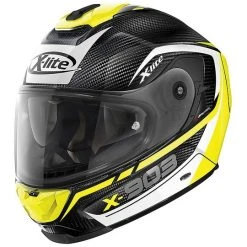 Vollcarbon Motorradhelm X-Lite X-903 Ultrakohlenstoff Cavalcade 012 Carbon Gelb