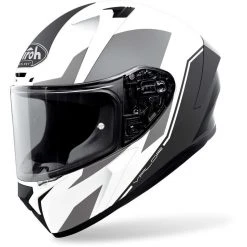 Vollgesichts-Motorradhelm Airoh VALOR Wings Matt White
