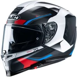 Vollgesichts-Motorradhelm Aus Faser HJC RPHA 70 KOSIS MC21SF Schwarz Weiß Rot Blau Matt