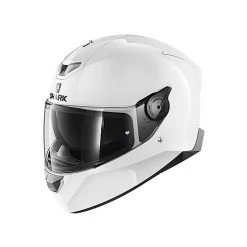 Vollgesichts-Motorradhelm Shark SKWAL 2.2 Blank Glossy White