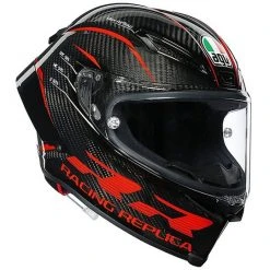 Vollvisier-Motorradhelm AGV PISTA GP RR Multi PERFORMANCE Carbon Rot FIM-geprüft